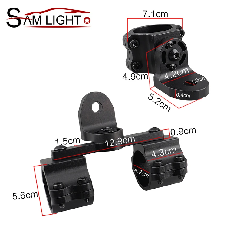 Two-in-one flagpole bracket Adjustable Antenna Mount Flag Holder LED Whip Light Bracket Compatible with 2017-2019 Can-Am