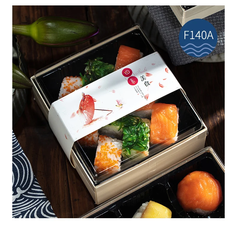 Wholesale Cheap Wooden Takeaway Food Container Packaging Pastry Cake Sushi Bakery Catering Cheese Charcuterie Lunch Sushi Box