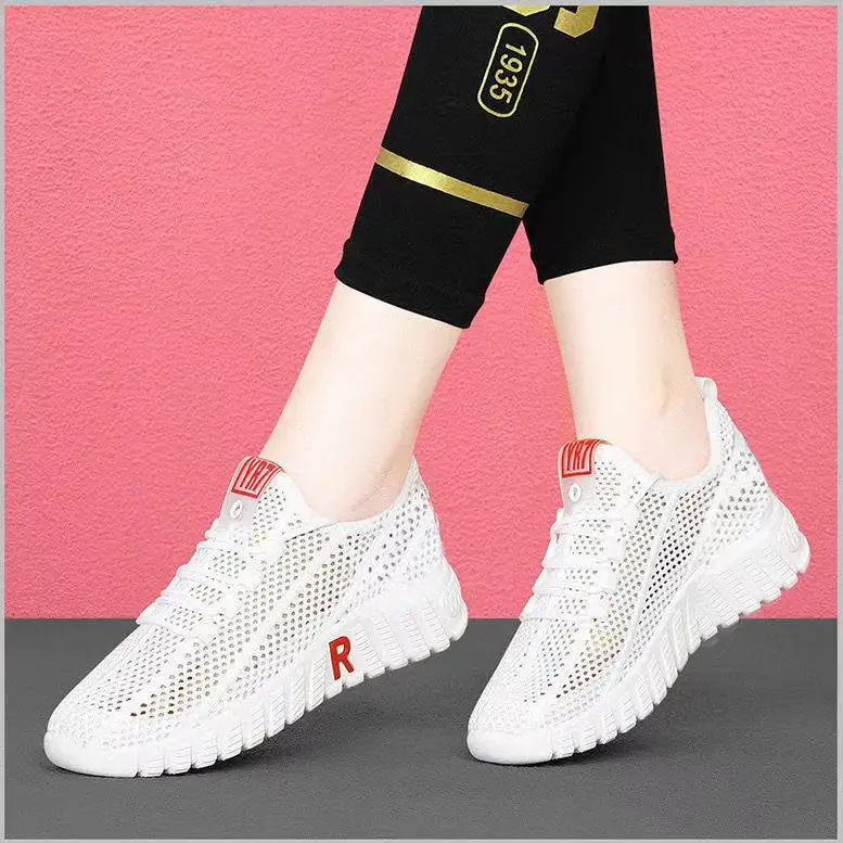 Casual Shoes Breathable White Mesh Footwear Womenshoes  Fashion Comfortable