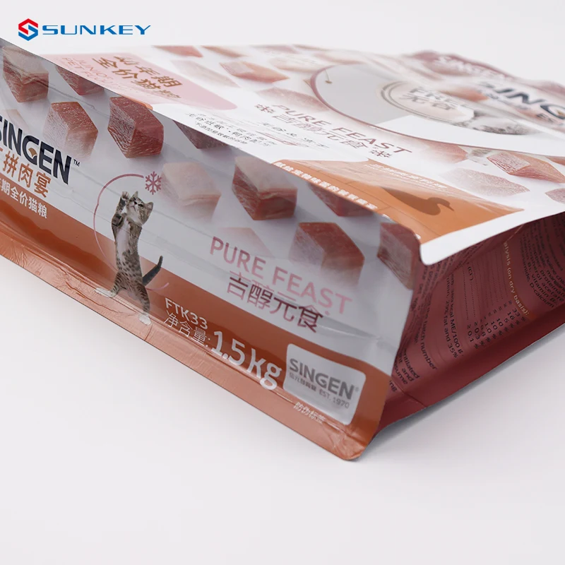 wholesale high quality stand  up pouch dry dog food 501bs 20kg bag