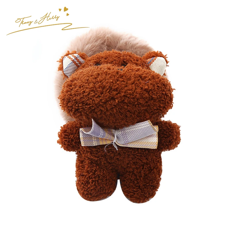 Tracy & Herry Hair Tie for Kids Elastic Accessories Cartoon Plush Frog Rabbit Stuffed Animal Scrunchie Wholesale