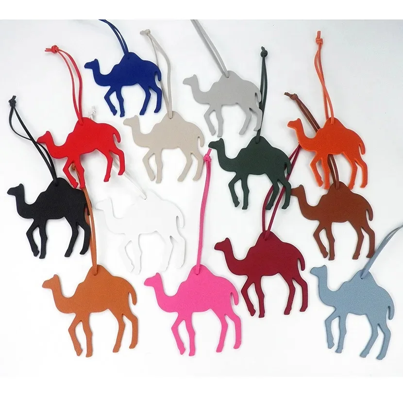 2024 New Designer Leather Bag Charm Pendant Camel Animal Shape Keychain Decoration Luxury Mini Brikin bag Charm