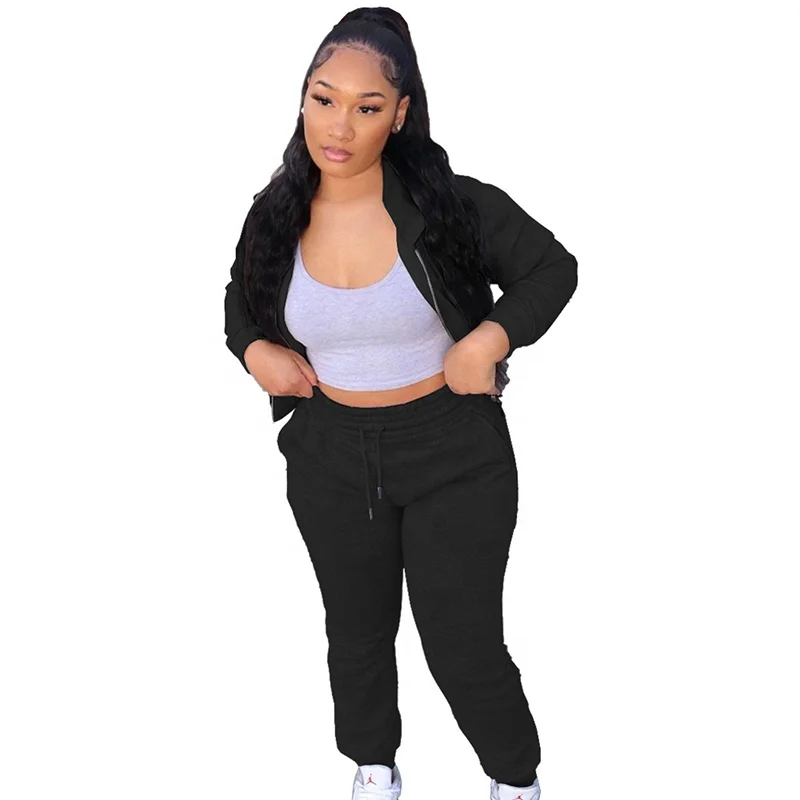 New Design Womens Track Suits Crop Hoodie Velour Tracksuit Pink Soft Two Pieces Velvet Tracksuit For Women