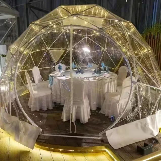 Garden Tent Camping Portable House Panoramic PC and TPU Igloo Dome