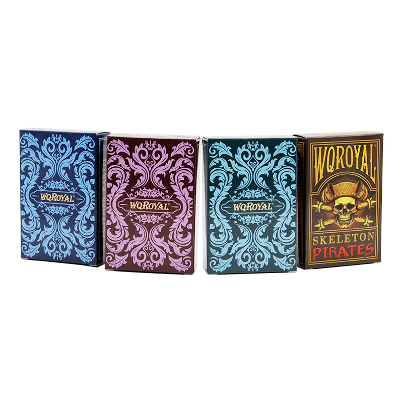 WQROYAL BRAND High Quality serious  Customized  100% New Plastic  Playing Cards  Mother Land gaia & Skeleton Pirates design