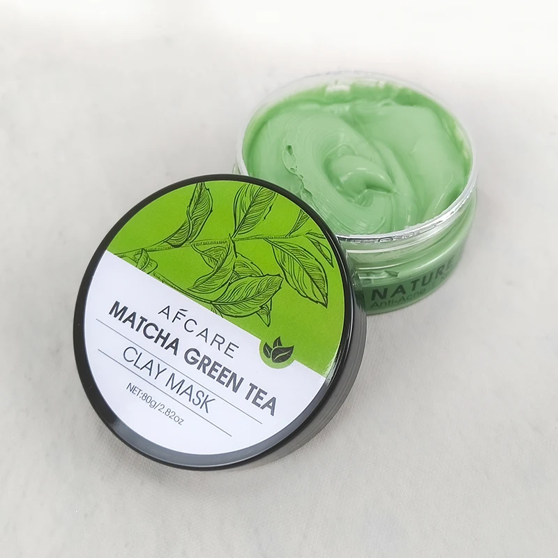 Kaolin Clay Face Mask Sulfate-free Deep Cleansing & Oil Control and Green Tea Matcha & Kaolin Cleanser Green Mud Mask