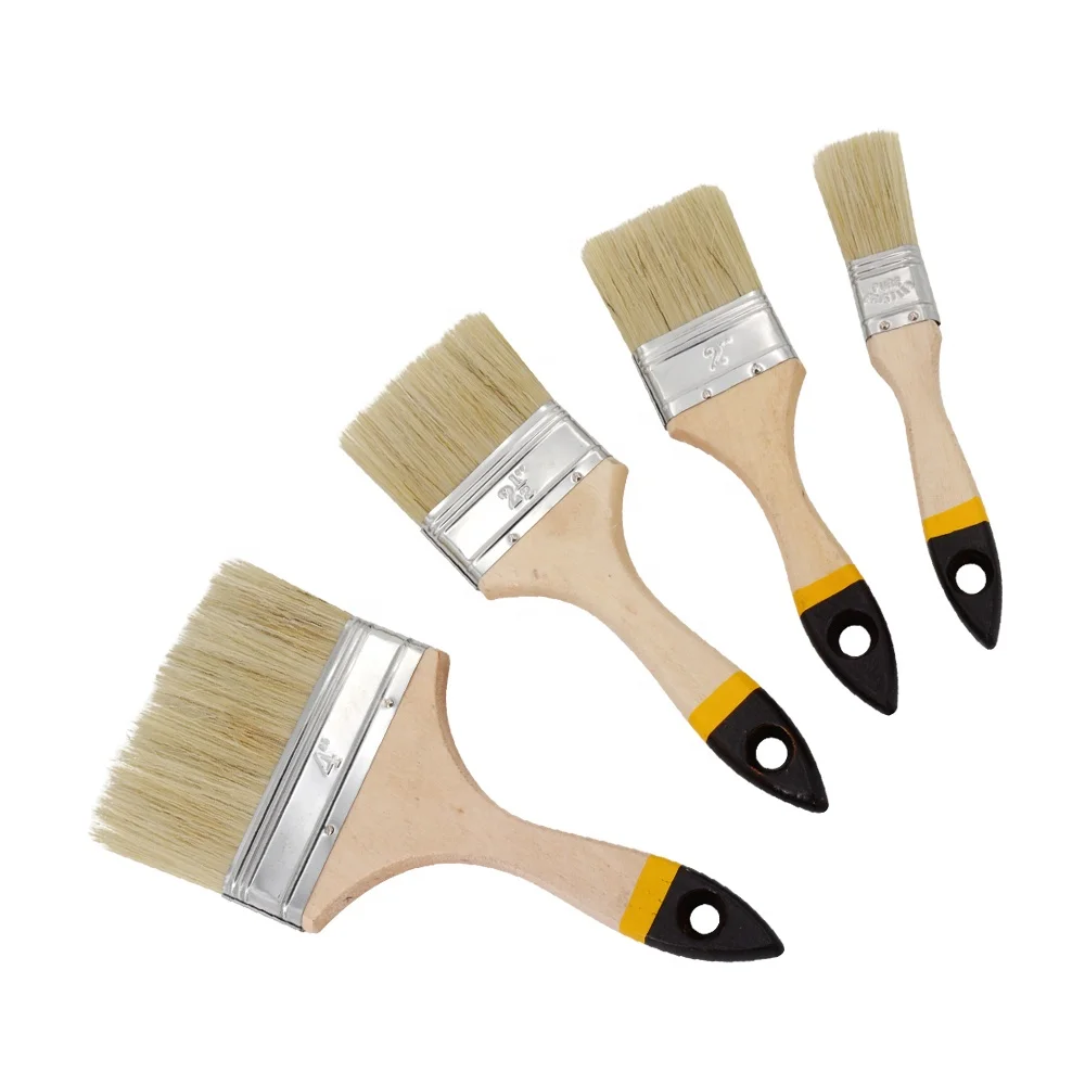  Special Offer pig hair painting brush Chinese bristles flat