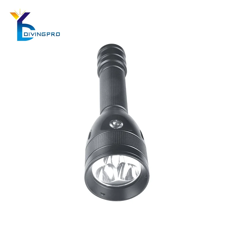 High Brightness 4500 Lumen Portable Underwater Torch  LED Diving Flashlight with Magnet switch