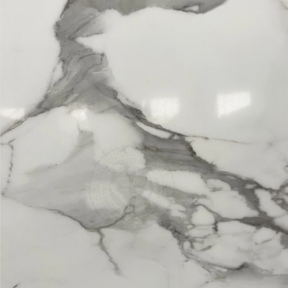 Prefabricated quartz kitchen countertop 3D Ink Printed 30mm thickness engineered artificial quartz stone