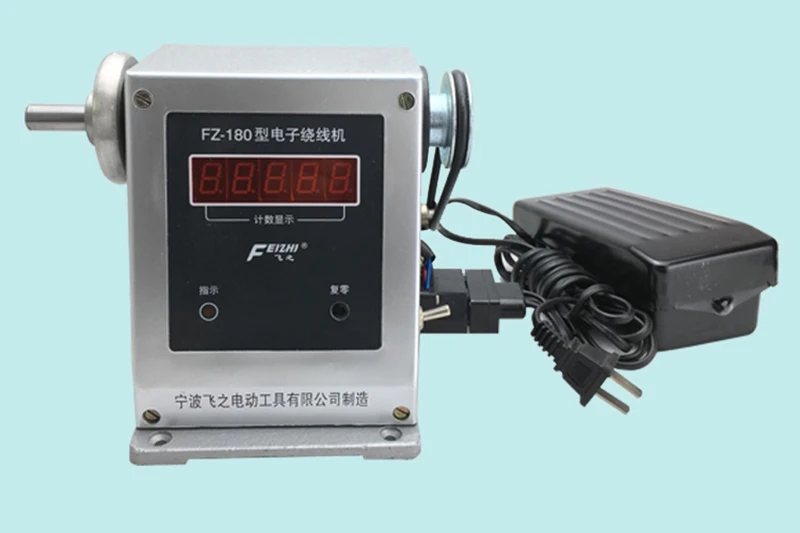 Electric Counting Winding Machine Adjustable Type Semi-Automatic Winding Tool Industrial High-Speed Winder 0-9999 Count Range