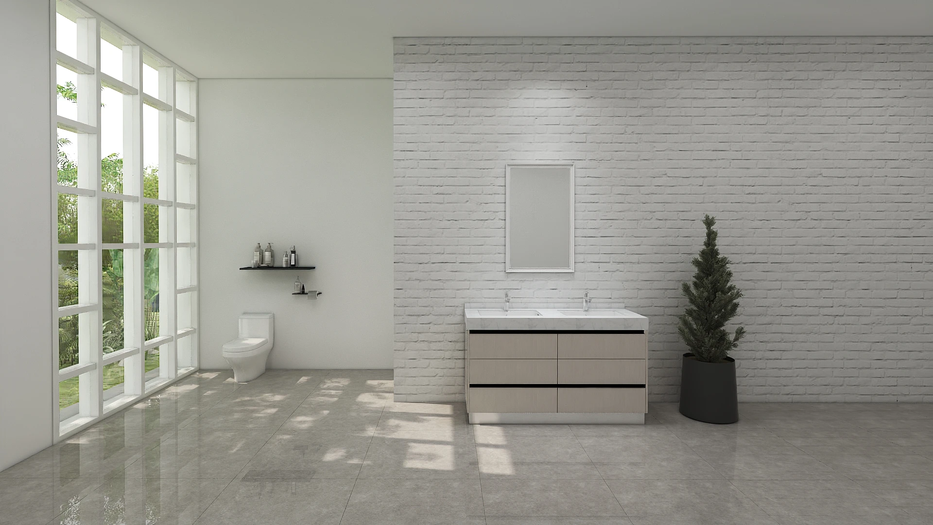 Euro Style Bathroom Floating Vanities Supplier Hotel Double Basins Sink Vanity Bath Cabinet