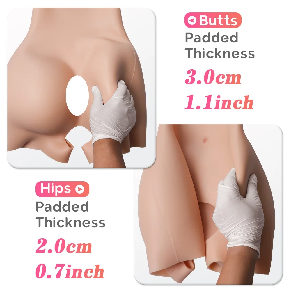 Tummy Slimming Silicone Sexy Fack Buttocks Enhancement Pants Big Butts and Hips Padded High Waisted Shapewear For Women