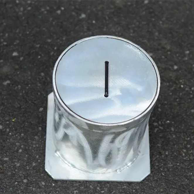 Best price for road safety manual stainless steel outdoor base removable post sleeve  bollard with bridge handle