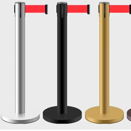 Stainless Sign Frame Floor Stand Retractable Belt Stand Barrier Crowd Bank Queue Line Control Post Queue Barrier