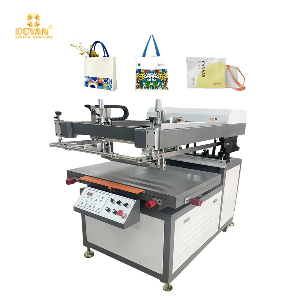 High accuracy oblique Arm Serigraphy  semi-auto automatic  ablique-arm type serigraphy printer flat silk screen printing machine
