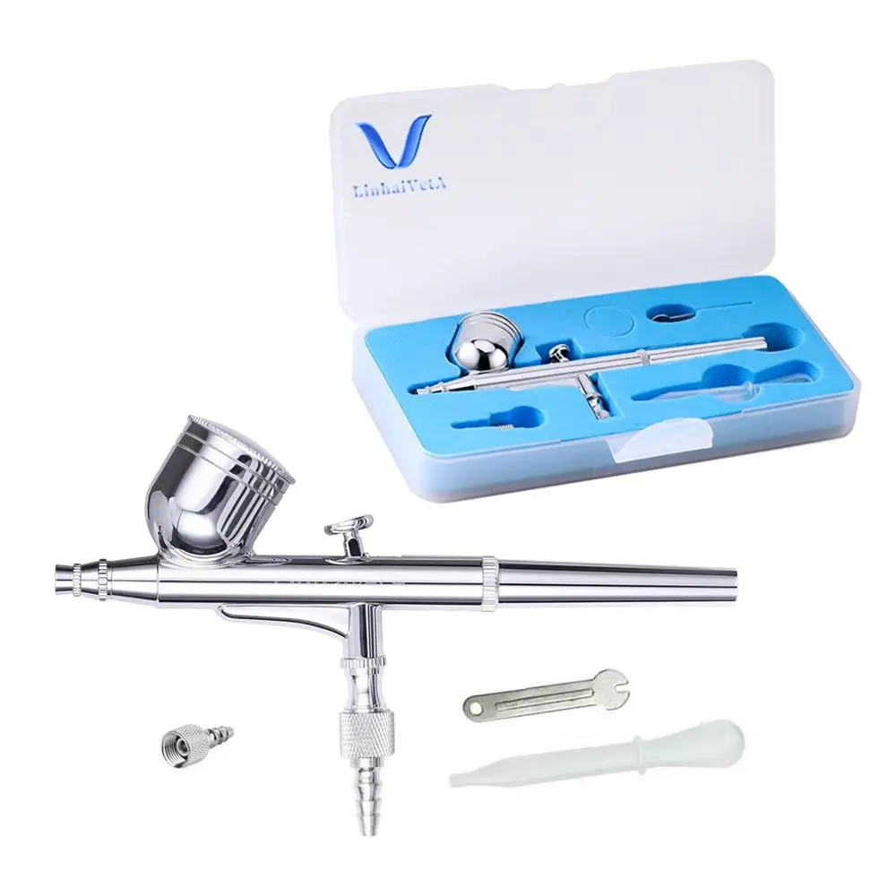 
LinhaivetA makeup beauty airbrush kit machine cake hobby mini air brush gun 