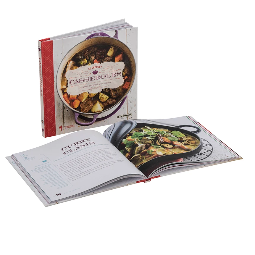 Support Full-Color Hardcover Cook Book Printing Service