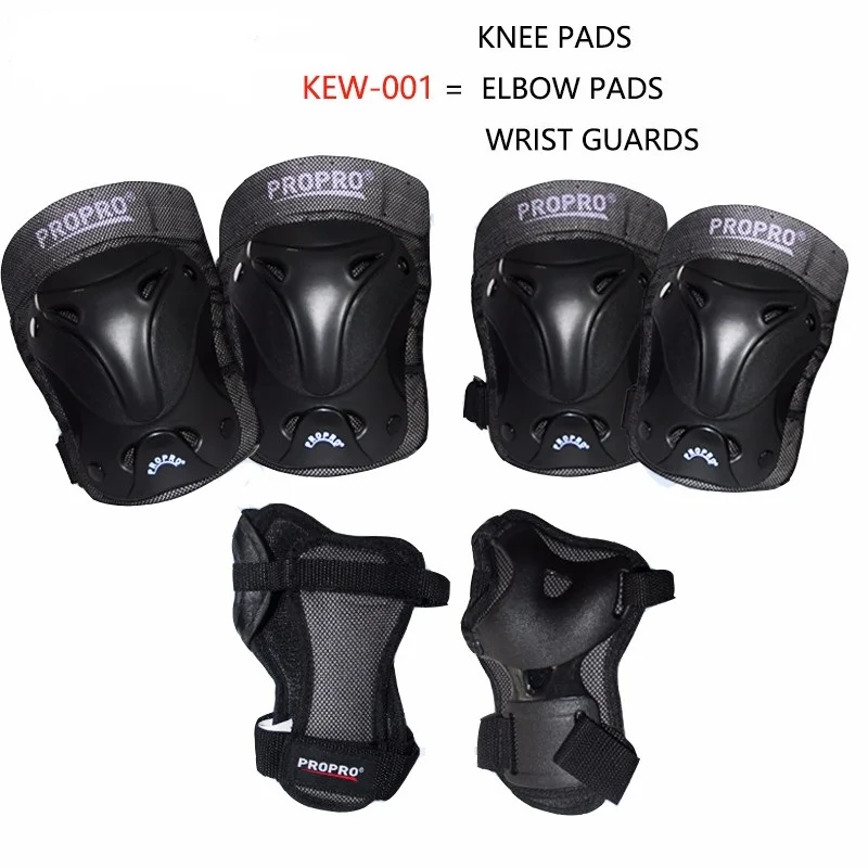 6PCS Kit Children Kids Sports Gear Safety Pads Roller Skates Cycling Bmx Bike Riding Scooter Knee Elbow Wrist Protective Pads