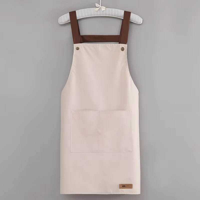 Custom adults cleaning heavy duty black pvc waterproof apron high quality advanced plastic kitchen apron