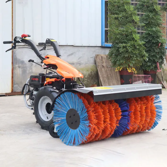 winter road snowplow airport snow removal equipment snow clearing equipment hand push snow sweeper