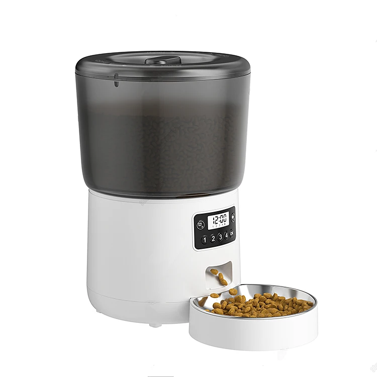 2022 New Cat Feeder  Automatic Pet Food Feeder with Stainless Steel Bowl  for Cats Dog