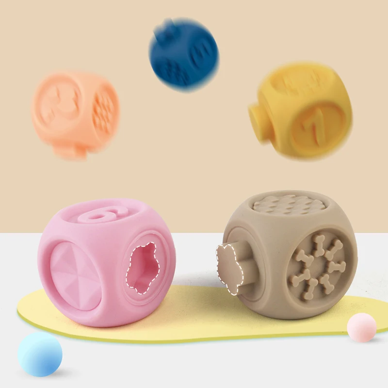 baby soft toys sensory silicone educational building blocks 3d hanging ball babies rubber teether squeeze bath toys for toddlers