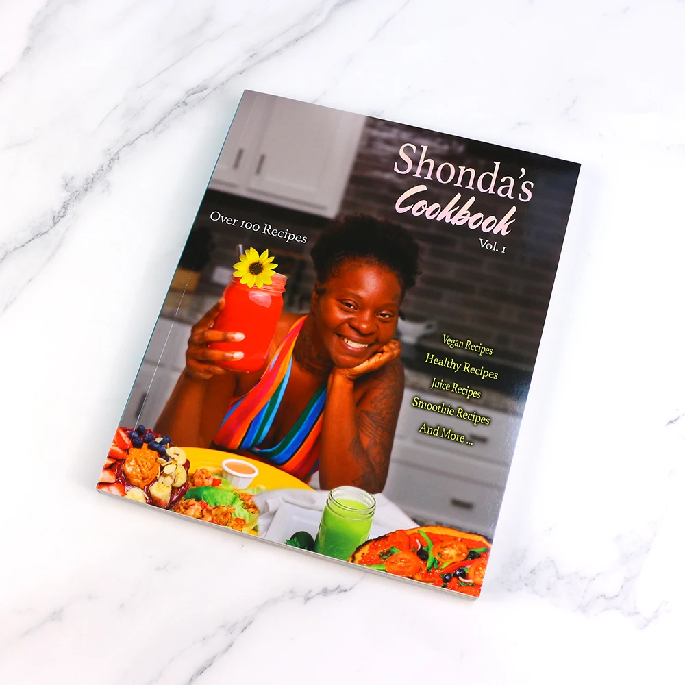Custom High Quality Full Coloring Hardcover Food Menu/Recipe/Cook Book Printing
