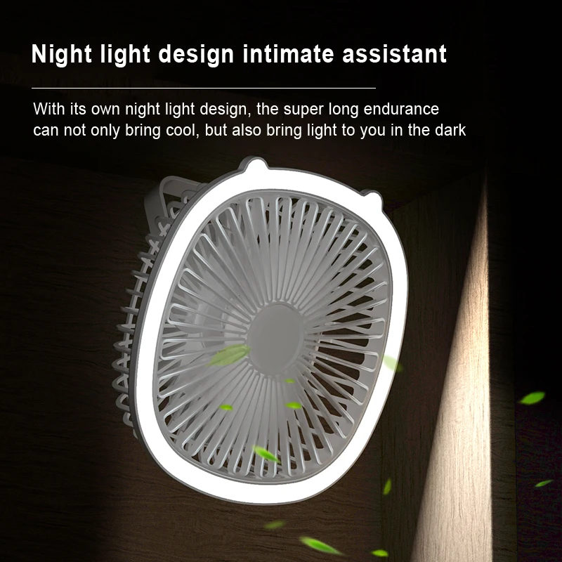 Desk lamp fan