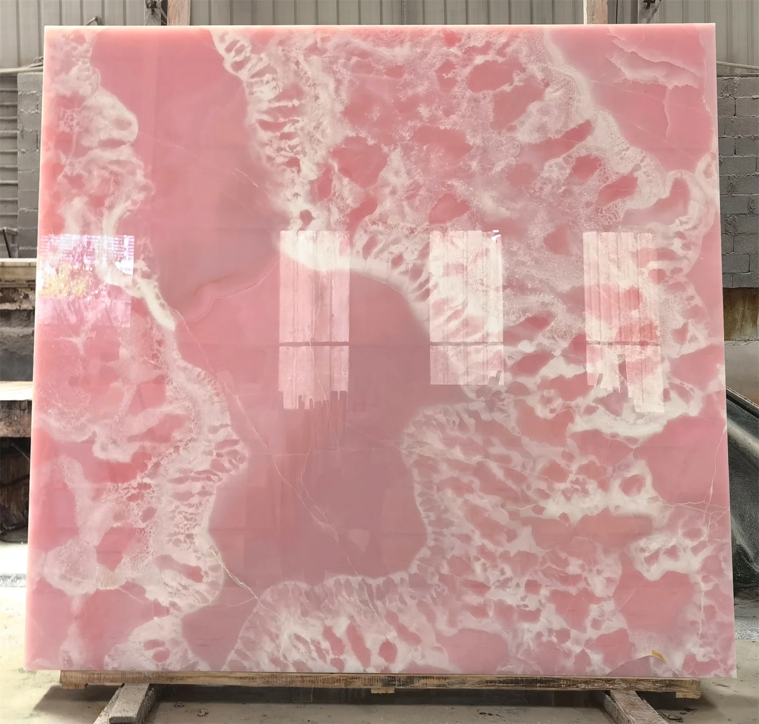 Wholesale Premium Quality Backlit MGT Pink Onyx Marble Slab For Wall Panel Decoration
