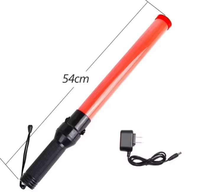 Factory High Quality 54cm Portable Dry Battery Traffic Control Flash Warning Light Traffic Lights Traffic Baton