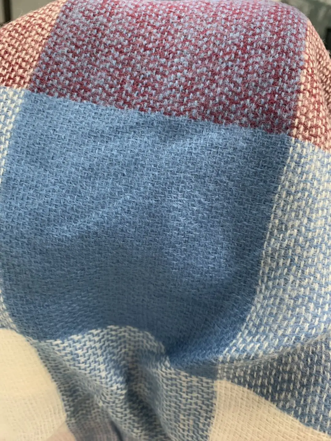 Женский осенне-зимний шарф Классический клетчатый шарф теплый мягкий массивный большой плед накидка шаль шарфы