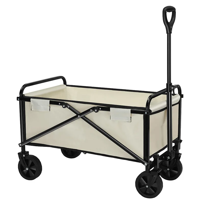 Outdoor camping  trailer foldable stall trolley hand pull travel camping picnic trolley