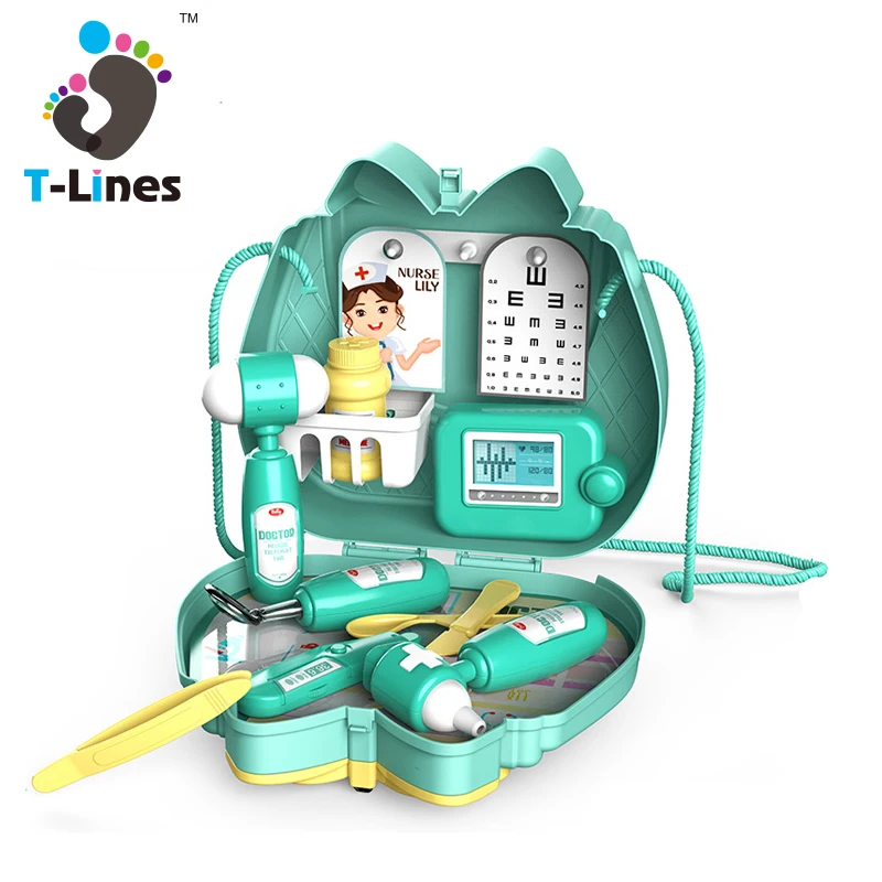 Educational Medical Pretend Play Doctor Set For Kids Toy Plastic Doctor Toys 16 Pieces For Girls And Boys