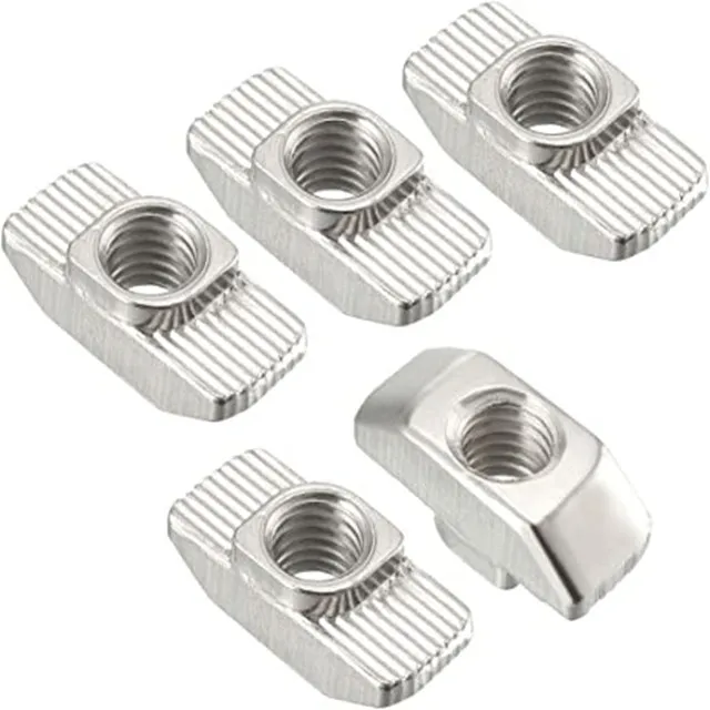 China Supplier Industrial Square Aluminum Profile Drop in T Slot Sliding T Nut