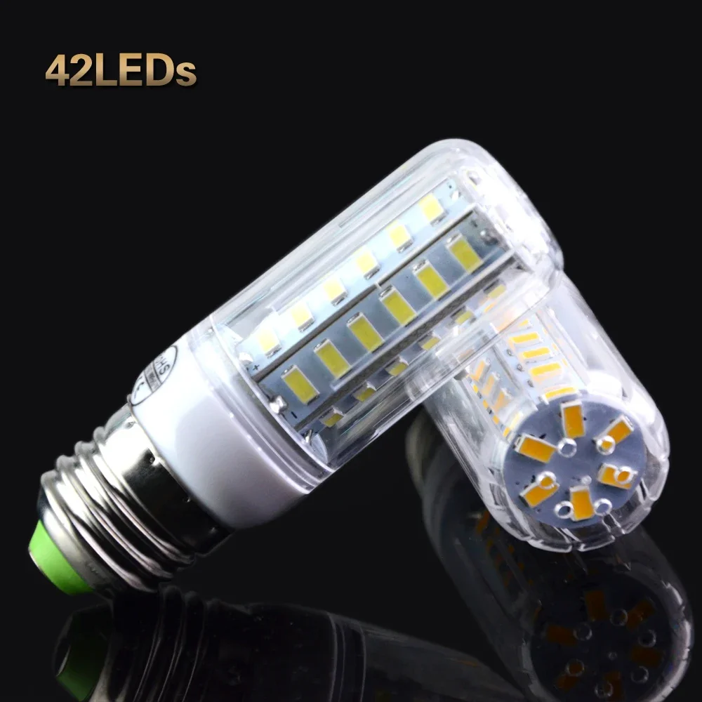 LED corn lamp E27 home use 220V 24 36 48 56 69 72 LEDs Replace Compact Fluorescent Lamp Home Spotlight