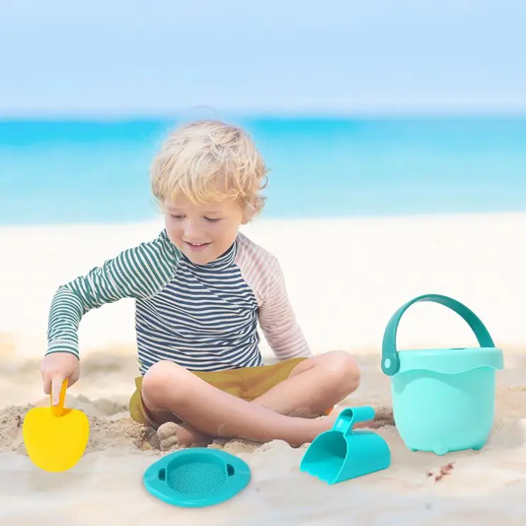 Summer Plastic Play Sand Set Seaside Water Tool Outdoor Eco-friendly Beach toys for kids with mold
