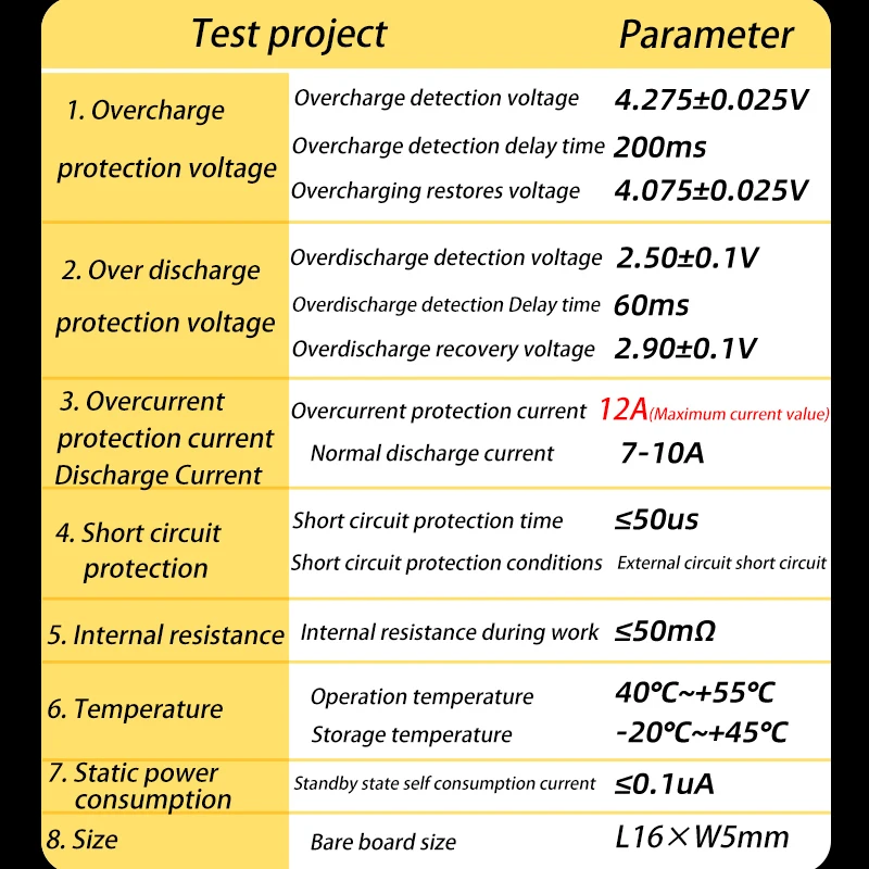 Factory 3.7V 300-600mAh lithium protection maximum overcurrent 12A truck model aircraft batteries lipo battery charger board