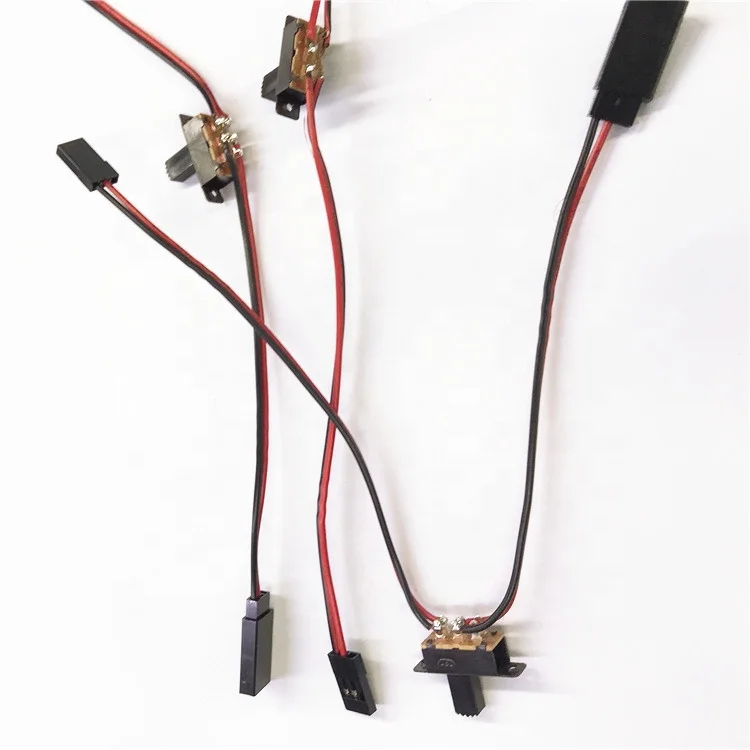 servo extensions wire cable leads for JR Futaba 3Pin Dupont connector to pull-out switch 2468 24 awg L=130/110mm