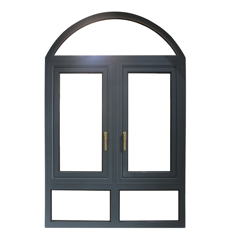 Solid and reliable hurricane impact arch top casement windows
