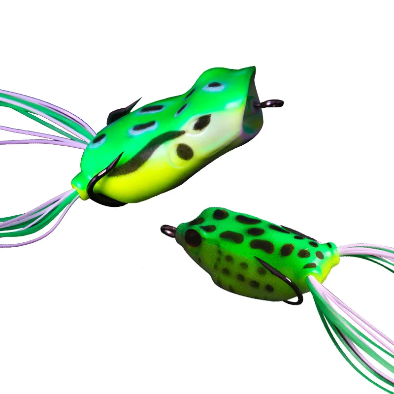 Try V Fishing Lures Realistic Lively Simulation Frog Various Weight Lure Soft Frog Bait Double Fish Hooks  CWLUYAWAWA1