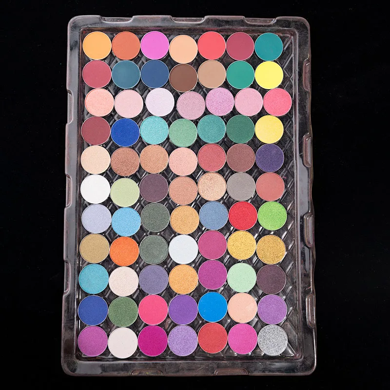 DIY Custom Palette Multi Colors Square Round Shimmer Glitter Vegan Makeup Pigment Eyeshadow Palette