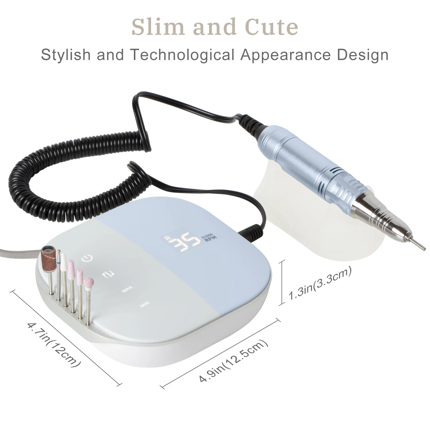 Nail electric file efile nail with ceramic drill nail drill 35000rpm