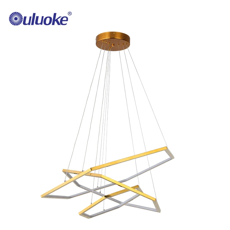 
Simple Hanging Decorative Pendant Light Gold Luxury Modern Led chandelier 