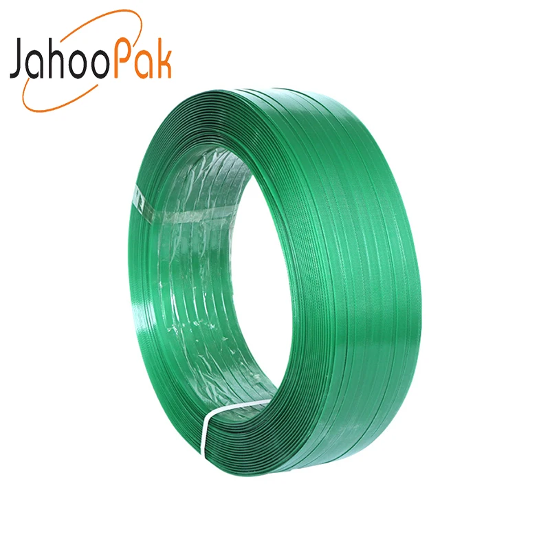 High Tensile Green Packing Plastic Belt Smooth Embossed Pet Strap Band 16mm