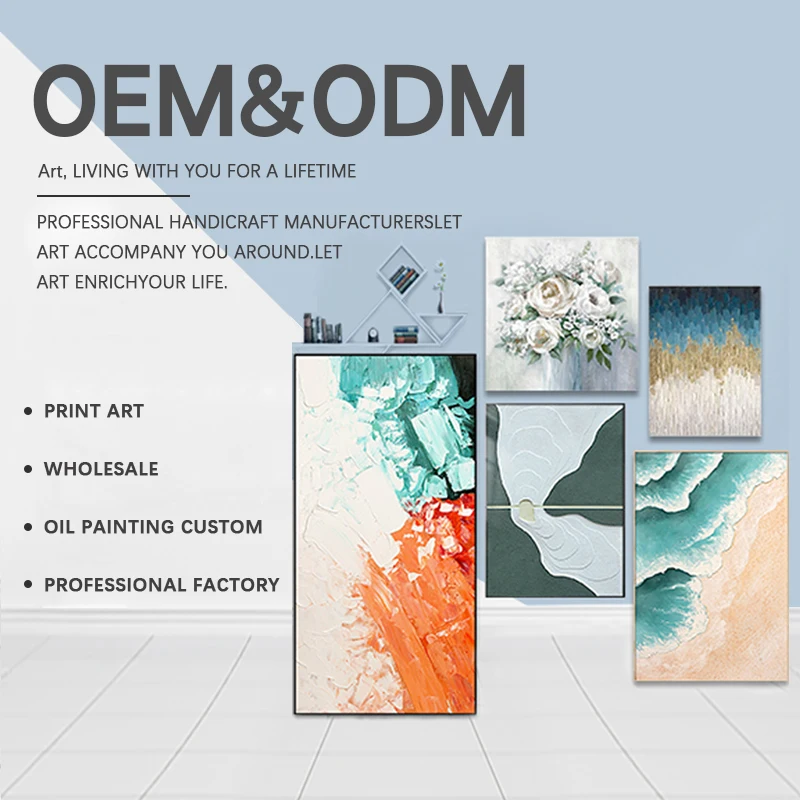 Hand Painted textured canvas Oil painting Modern wall art abstract urban architectural landscape Painting for home decor