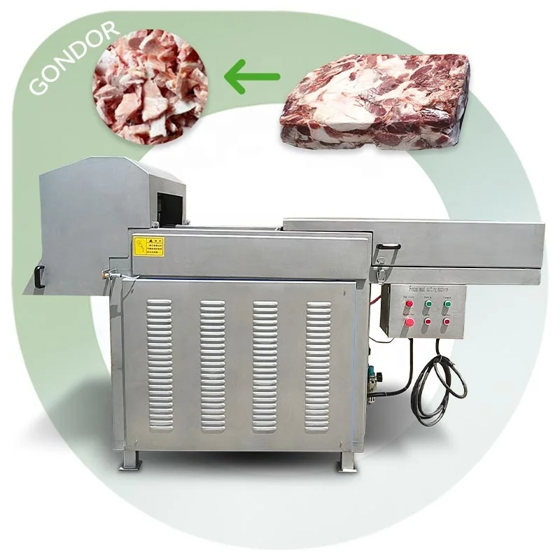 Crusher of Cut Frozen Meat Block Breaking Cutter Cube Mutton Beef Flaker Equipment Machine for Sale