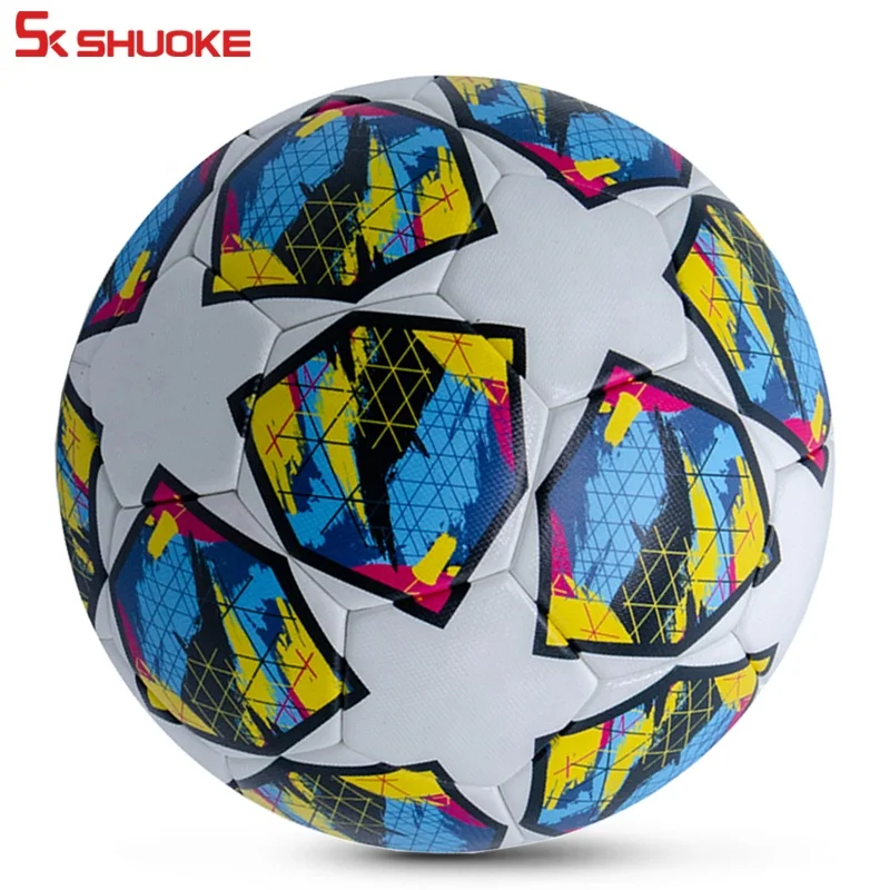 Quality Soccer Ball Inflatable Felt Sports Ball Training Match Futebol Thermal Official Soccer Ball Size 5