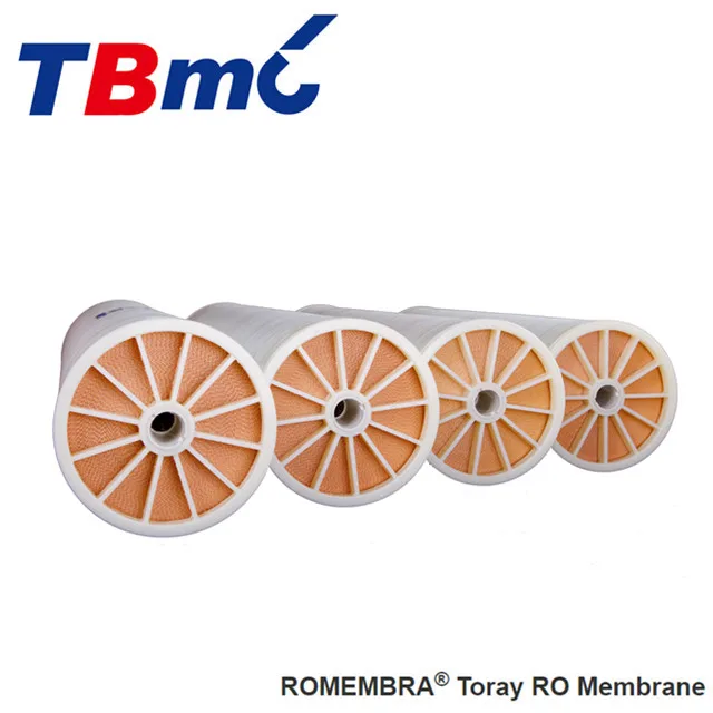 
 Промышленный мембранный элемент обратного осмоса Toray Bluestar 8 дюймов 440 с мембранной областью и низким энергопотреблением для морской воды  