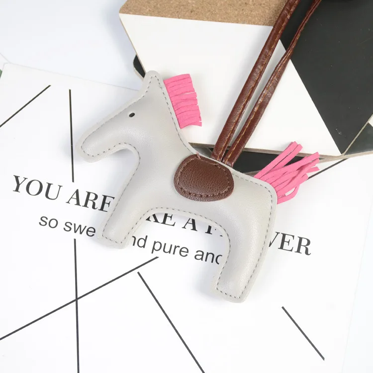 Solid Color Amongus Lighter Pu Imitation Super Pony Lanyard Leather Keychain Custom Accessories Kawaii Keychains Charms