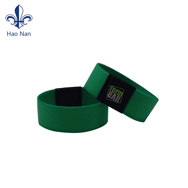 Custom elastic wrist band cloth wristbands bracelet elastic fabric wristband for events